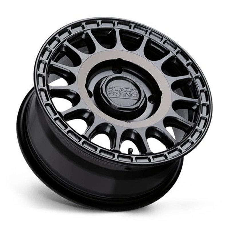Black Rhino Hard Alloys | SANDSTORM UTV 15x7.0 ET36 - SEMI GLOSS BLACK W/ MACHINED TINT