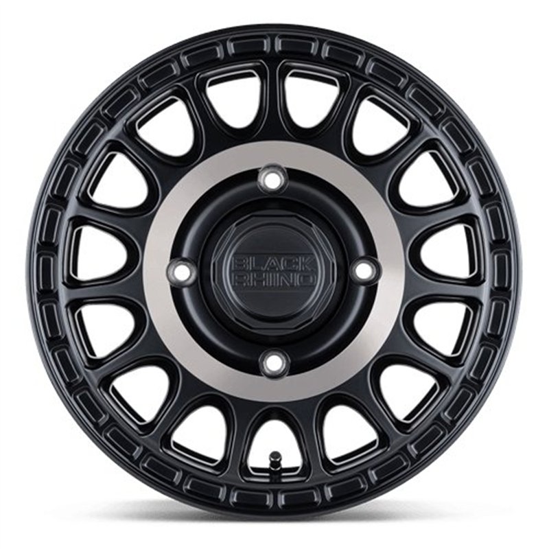 Black Rhino Hard Alloys | SANDSTORM UTV 15x7.0 ET36 - SEMI GLOSS BLACK W/ MACHINED TINT
