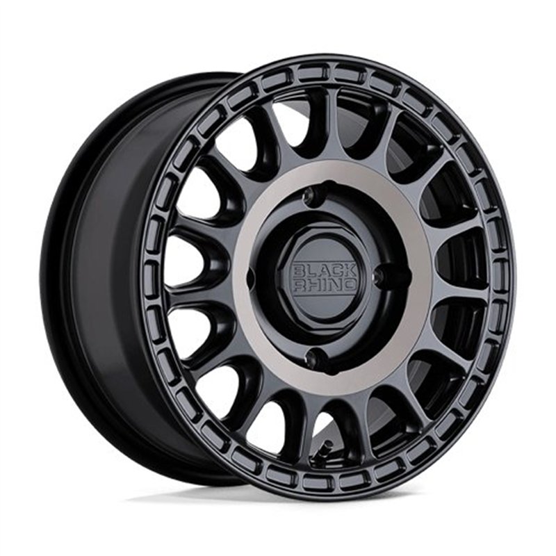 Black Rhino Hard Alloys | SANDSTORM UTV 15x7.0 ET51 - SEMI GLOSS BLACK W/ MACHINED TINT