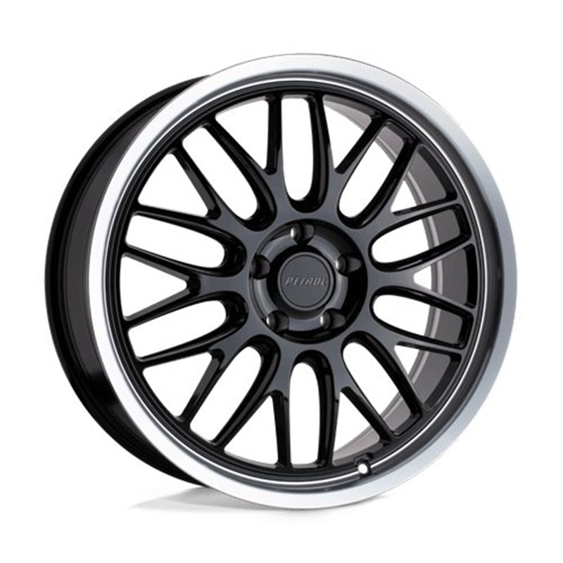 Petrol | P4C 16x7.0 ET40 - GLOSS BLACK W/ MACHINED CUT LIP