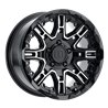Level 8 | SLINGSHOT 16x8.5 ET-10 - GLOSS BLACK W/ MACHINED FACE