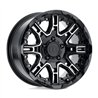 Level 8 | SLINGSHOT 16x8.5 ET10 - GLOSS BLACK W/ MACHINED FACE