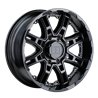 Level 8 | SLINGSHOT 16x8.5 ET10 - MATTE BLACK