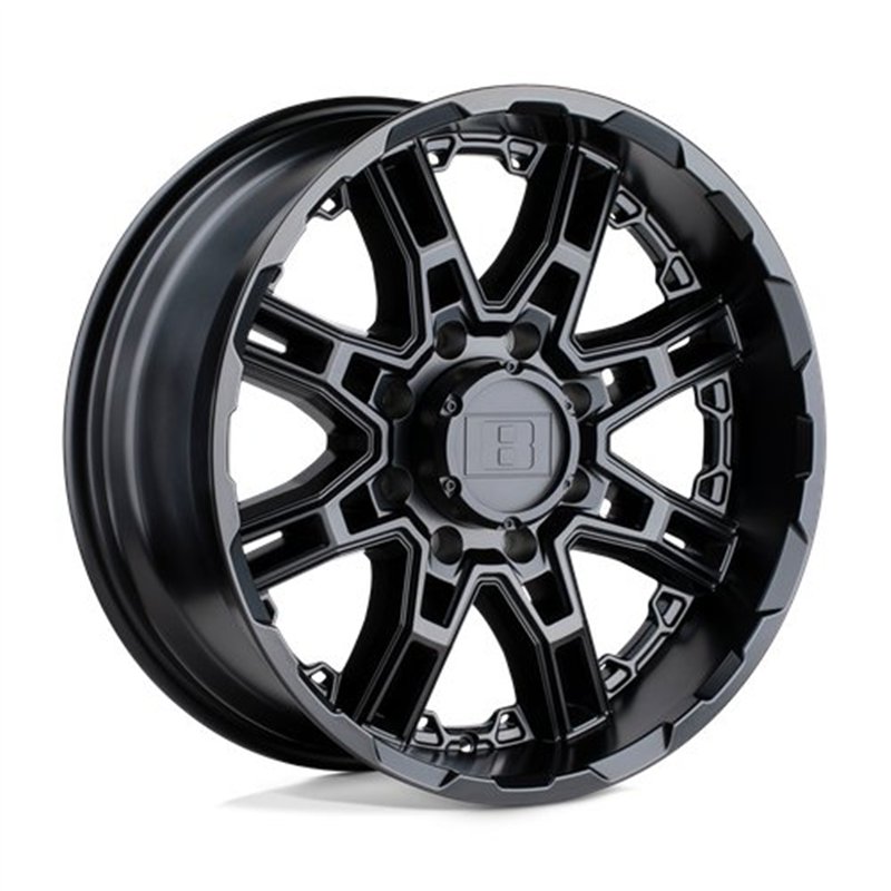 Level 8 | SLINGSHOT 16x8.5 ET10 - MATTE BLACK