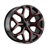 Performance Replicas | PR176 22x9.0 ET24 - GLOSS BLACK RED MILLED