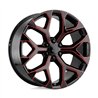 Performance Replicas | PR176 20x9.0 ET24 - GLOSS BLACK RED MILLED