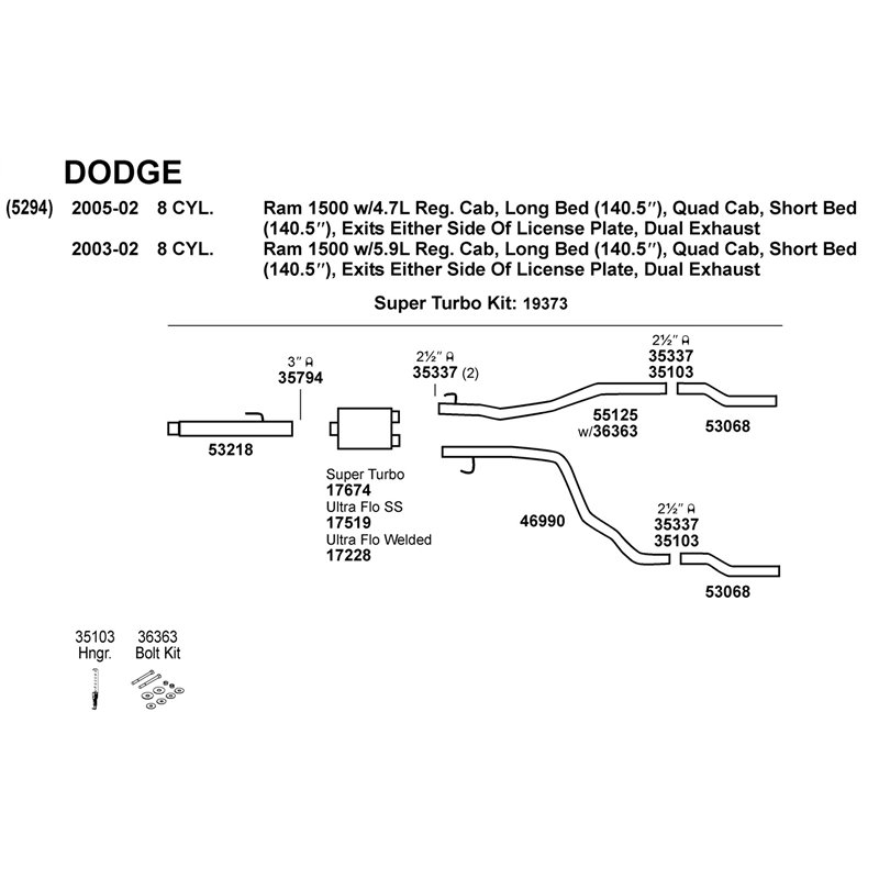 Dynomax | DynoMax Super Turbo Muffler - Chevrolet / Dodge / Ford / GMC 2005-2009