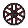 Performance Replicas | PR177 20x9.0 ET24 - GLOSS BLACK RED MILLED