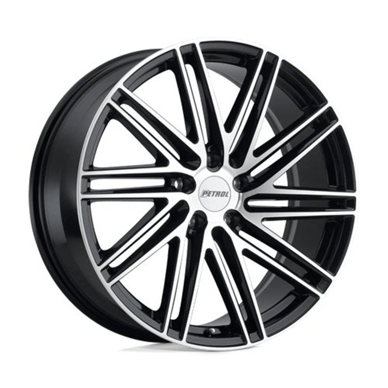 Petrol | P1C 17x8.0 ET40 - GLOSS BLACK W/ MACHINED FACE