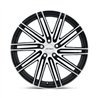 Petrol | P1C 17x8.0 ET40 - GLOSS BLACK W/ MACHINED FACE