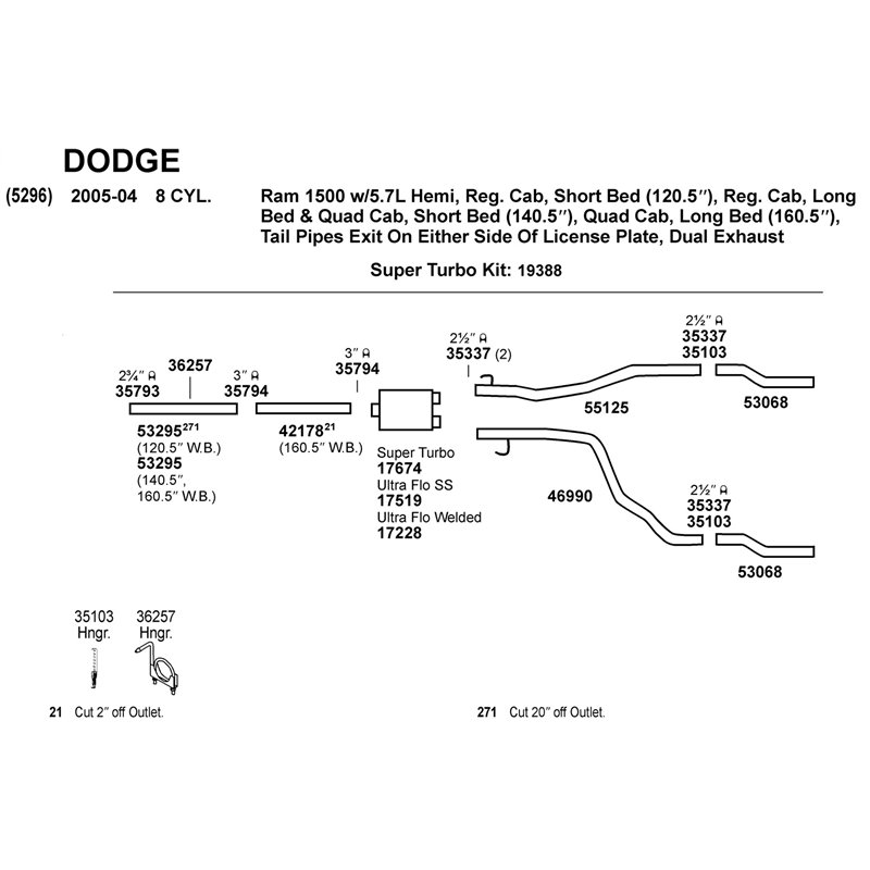 Dynomax | DynoMax Super Turbo Muffler - Chevrolet / Dodge / Ford / GMC 2005-2009