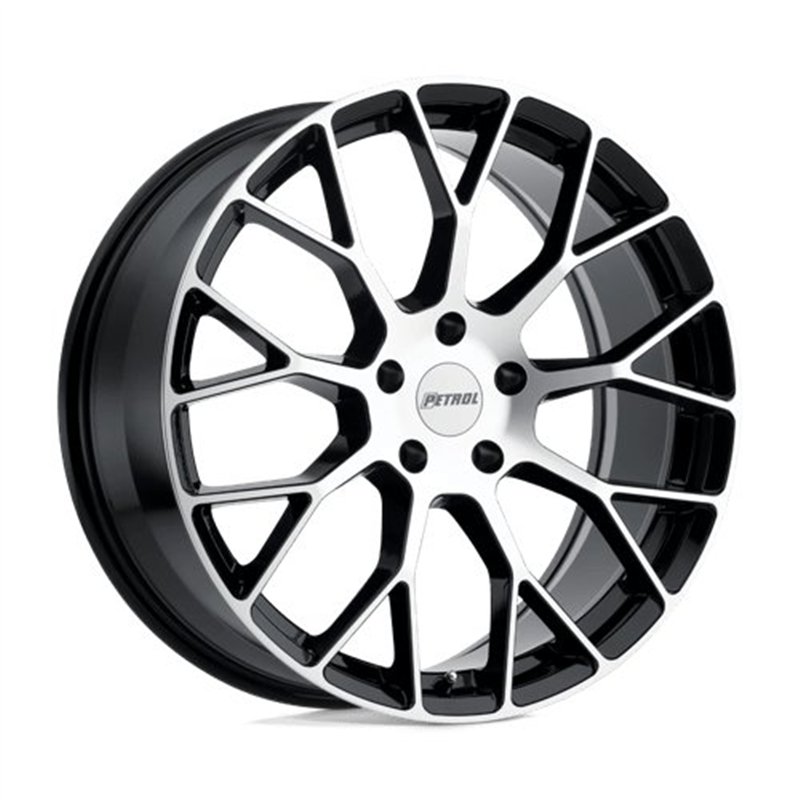 Petrol | P2B 17x8.0 ET40 - GLOSS BLACK W/ MACHINED FACE