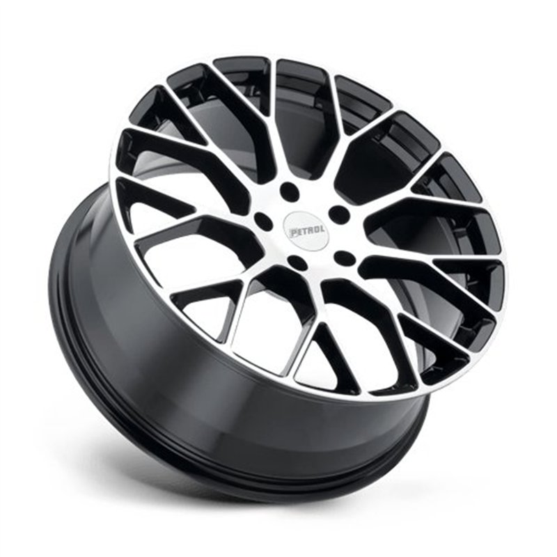 Petrol | P2B 17x8.0 ET40 - GLOSS BLACK W/ MACHINED FACE