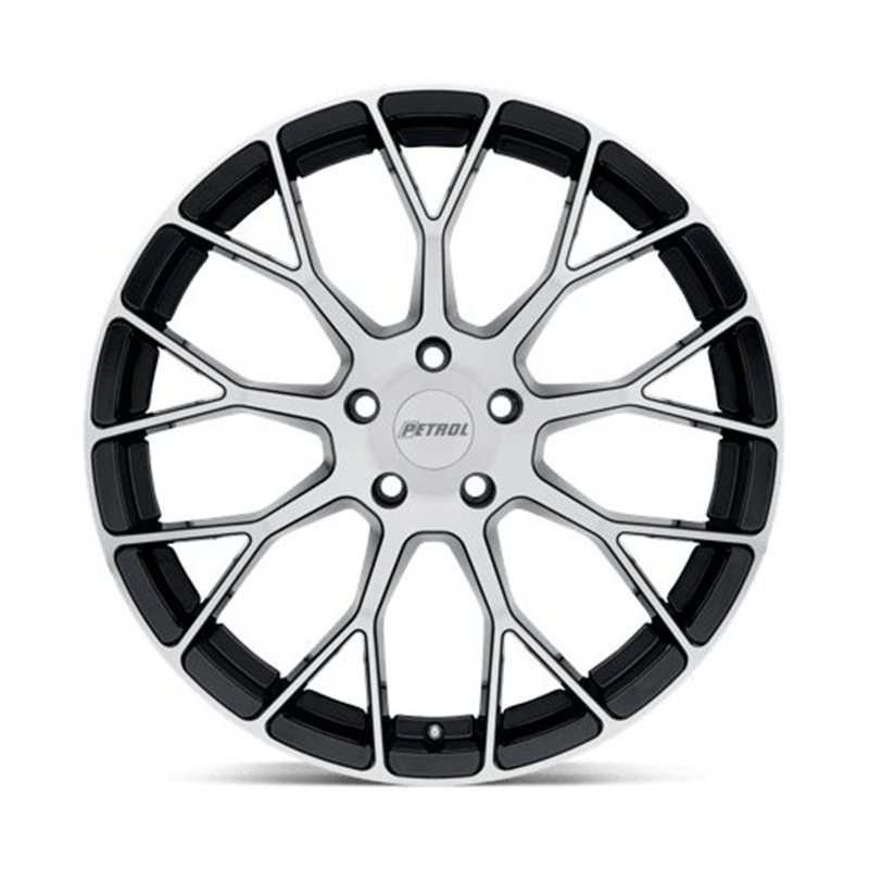 Petrol | P2B 17x8.0 ET40 - GLOSS BLACK W/ MACHINED FACE