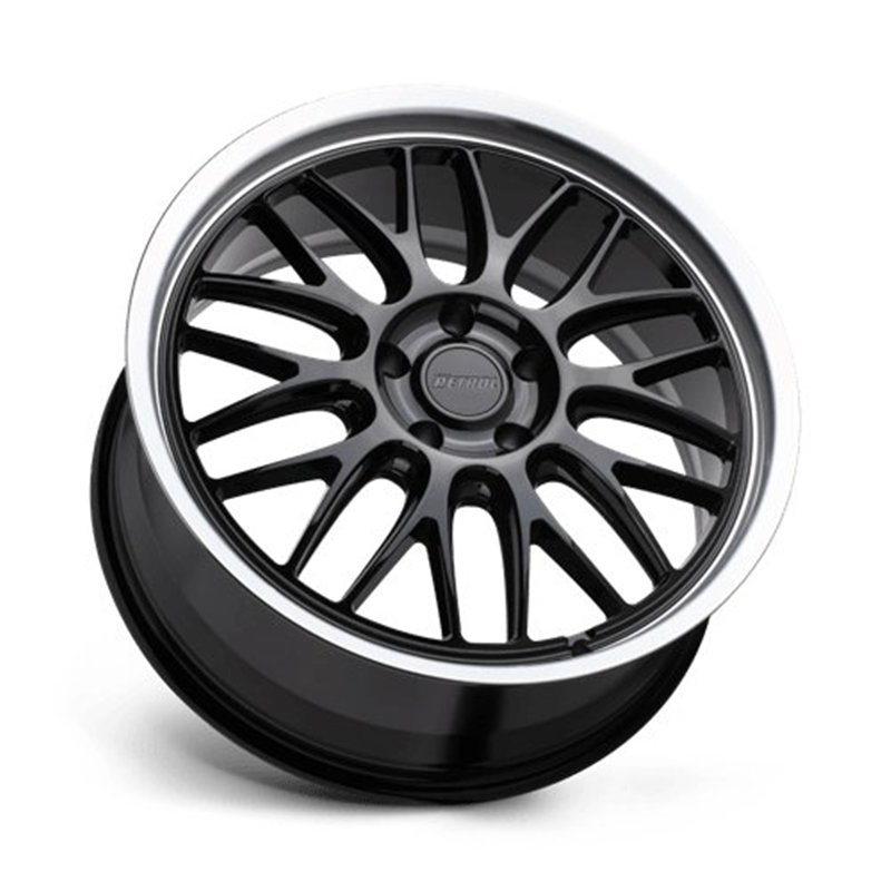 Petrol | P4C 17x8.0 ET40 - GLOSS BLACK W/ MACHINED CUT LIP