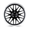 Petrol | P4C 17x8.0 ET40 - GLOSS BLACK W/ MACHINED CUT LIP