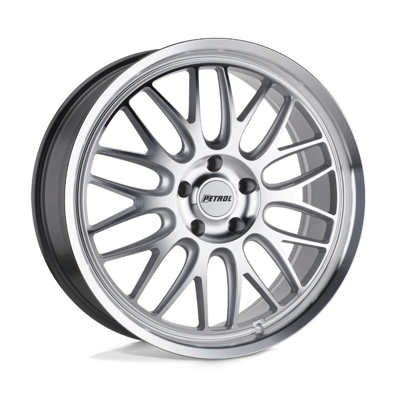 Petrol | P4C 17x8.0 ET40 - SILVER W/ MACHINED FACE & LIP