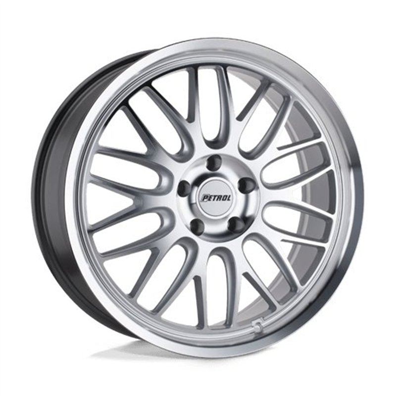 Petrol | P4C 17x8.0 ET40 - SILVER W/ MACHINED FACE & LIP