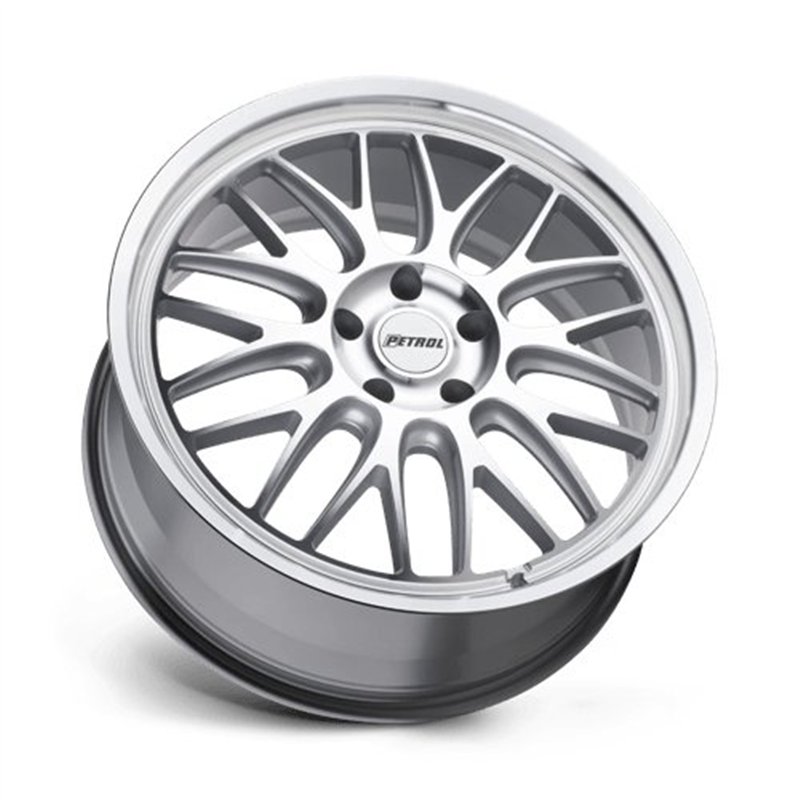 Petrol | P4C 17x8.0 ET40 - SILVER W/ MACHINED FACE & LIP