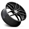 Petrol | P5C 17x8.0 ET40 - GLOSS BLACK W/ MACHINED FACE