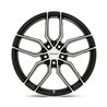 Petrol | P5C 17x8.0 ET40 - GLOSS BLACK W/ MACHINED FACE
