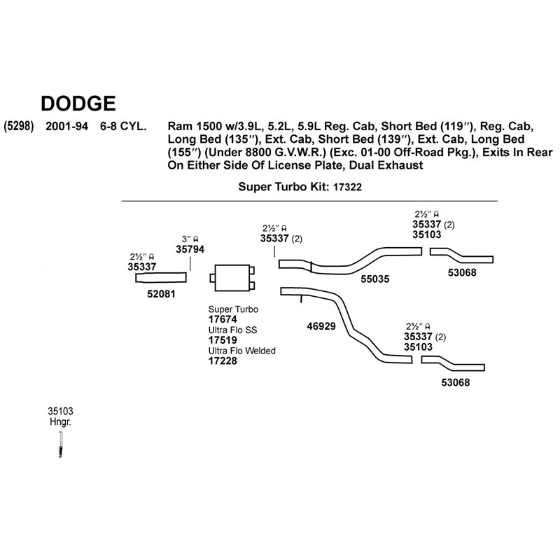 Dynomax | DynoMax Super Turbo Muffler - Chevrolet / Dodge / Ford / GMC 2005-2009