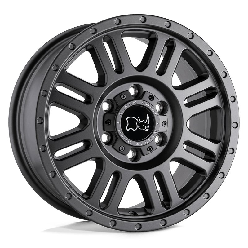 Black Rhino Hard Alloys | YELLOWSTONE 17x8.0 ET38 - MATTE GUNMETAL