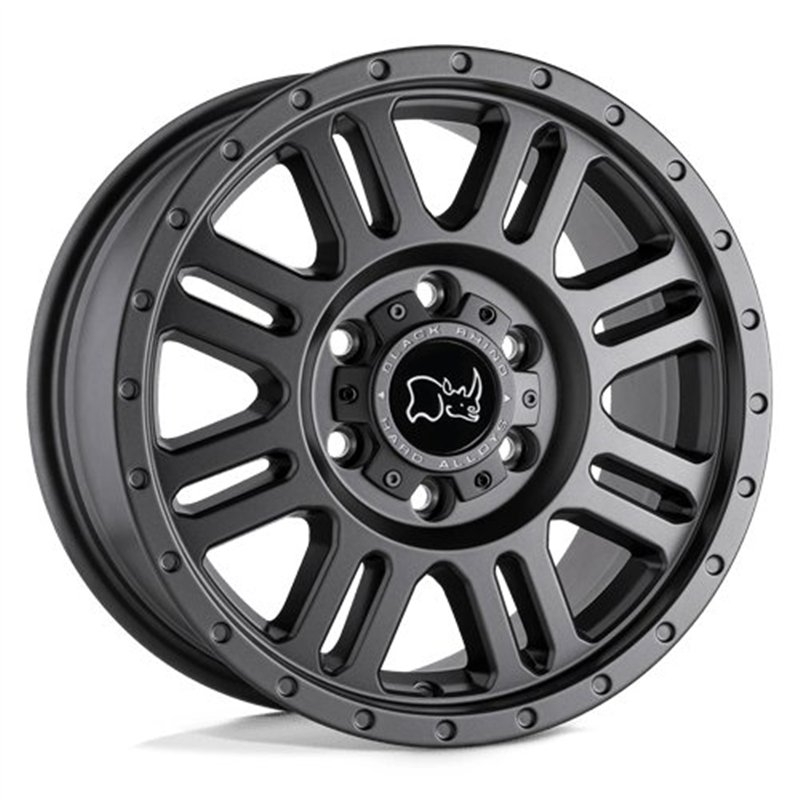 Black Rhino Hard Alloys | YELLOWSTONE 17x8.0 ET38 - MATTE GUNMETAL