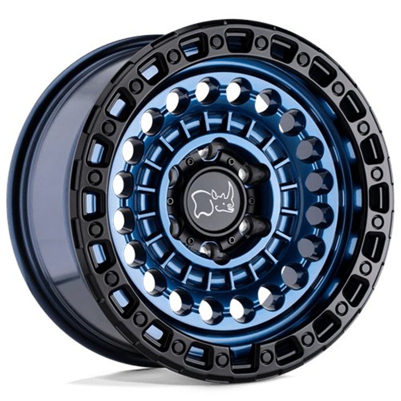 Black Rhino Hard Alloys | SENTINEL 17x8.5 ET-10 - COBALT BLUE W/ BLACK RING