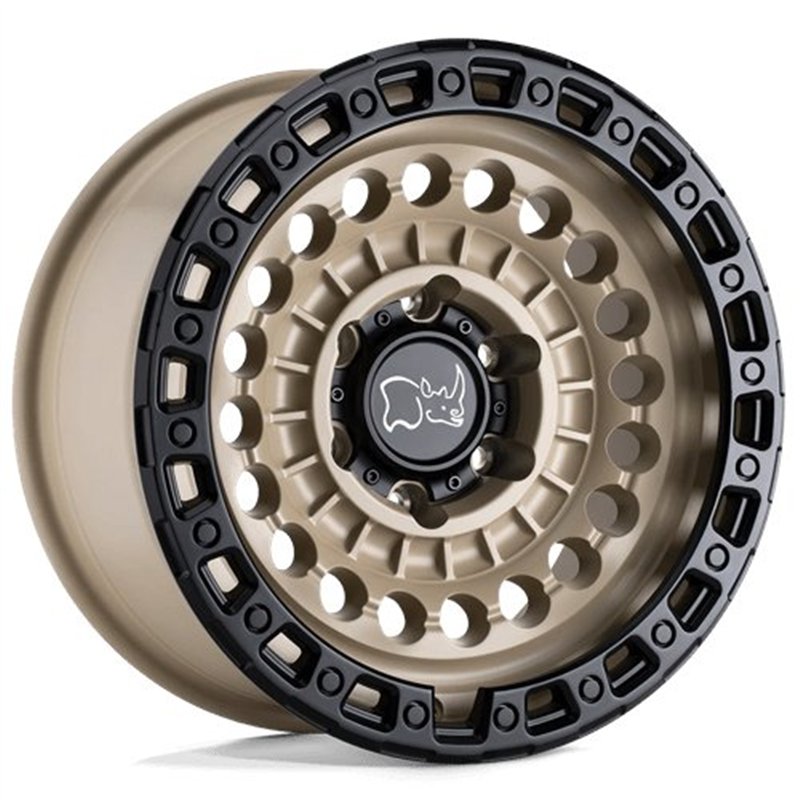 Black Rhino Hard Alloys | SENTINEL 17x8.5 ET-18 - DESERT SAND W/ BLACK RING