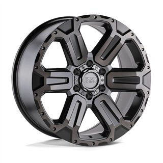 Black Rhino Hard Alloys | WANAKA 17x8.5 ET12 - MATTE GUNMETAL W/ BRUSHED FACE & GUNMETAL TINT