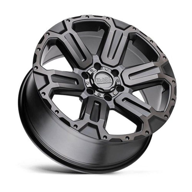 Black Rhino Hard Alloys | WANAKA 17x8.5 ET12 - MATTE GUNMETAL W/ BRUSHED FACE & GUNMETAL TINT