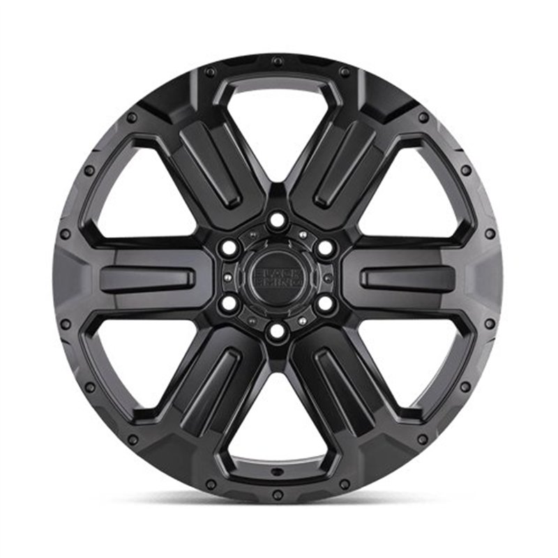 Black Rhino Hard Alloys | WANAKA 17x8.5 ET12 - MATTE GUNMETAL W/ BRUSHED FACE & GUNMETAL TINT