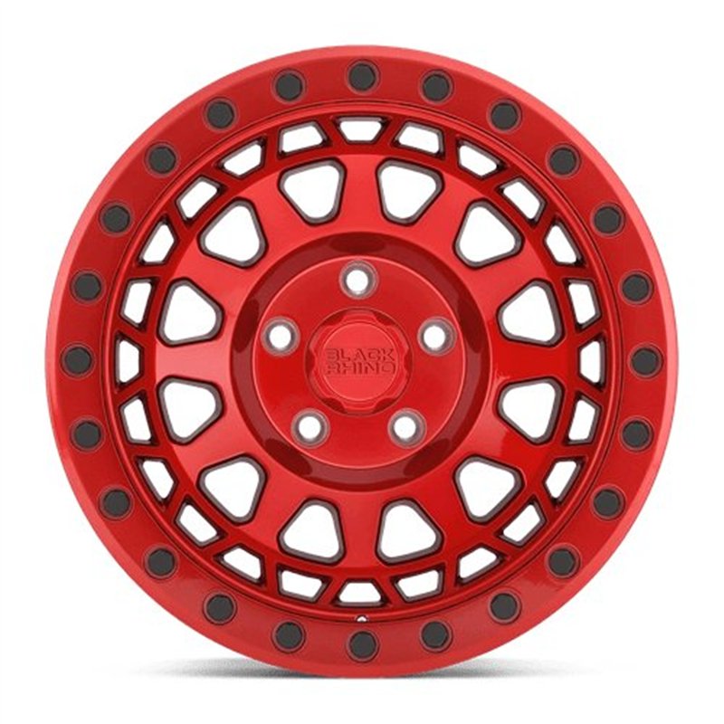 Black Rhino Hard Alloys | PRIMM 17x9.0 ET-12 - CANDY RED WITH BLACK BOLTS
