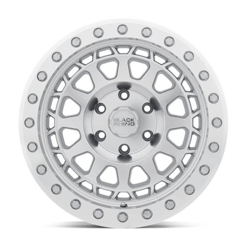 Black Rhino Hard Alloys | PRIMM 17x9.0 ET0 - SILVER WITH MIRROR FACE & MACHINED RING