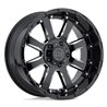 Black Rhino Hard Alloys | SIERRA 17x9.0 ET-12 - GLOSS BLACK W/ MILLED SPOKES