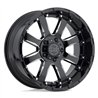 Black Rhino Hard Alloys | SIERRA 17x9.0 ET-12 - GLOSS BLACK W/ MILLED SPOKES
