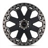 Black Rhino Hard Alloys | WARLORD 17x9.0 ET-12 - MATTE BLACK W/ MACHINED DARK TINT