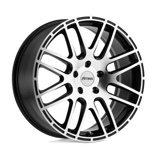 Petrol | P6A 18x8.0 ET35 - GLOSS BLACK W/ MACHINED CUT FACE