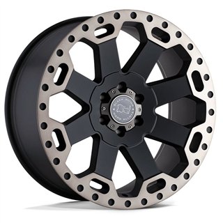 Black Rhino Hard Alloys | WARLORD 18x9.0 ET12 - MATTE BLACK W/ MACHINED DARK TINT