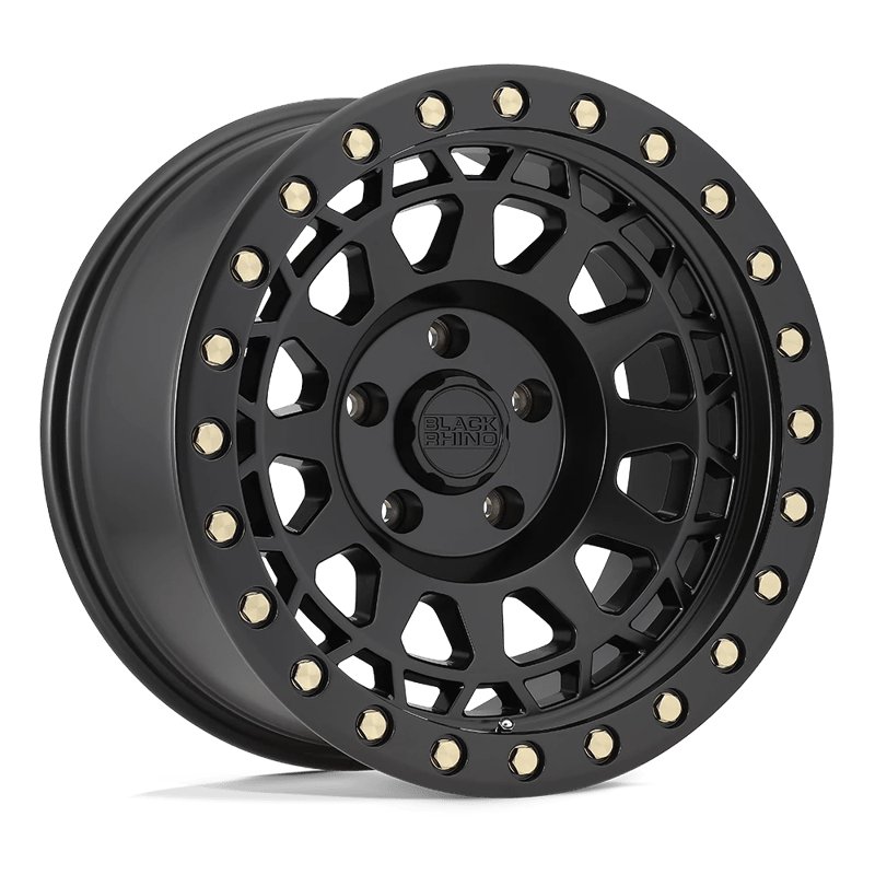 Black Rhino Hard Alloys | PRIMM 18x9.5 ET-18 - MATTE BLACK WITH BRASS BOLTS