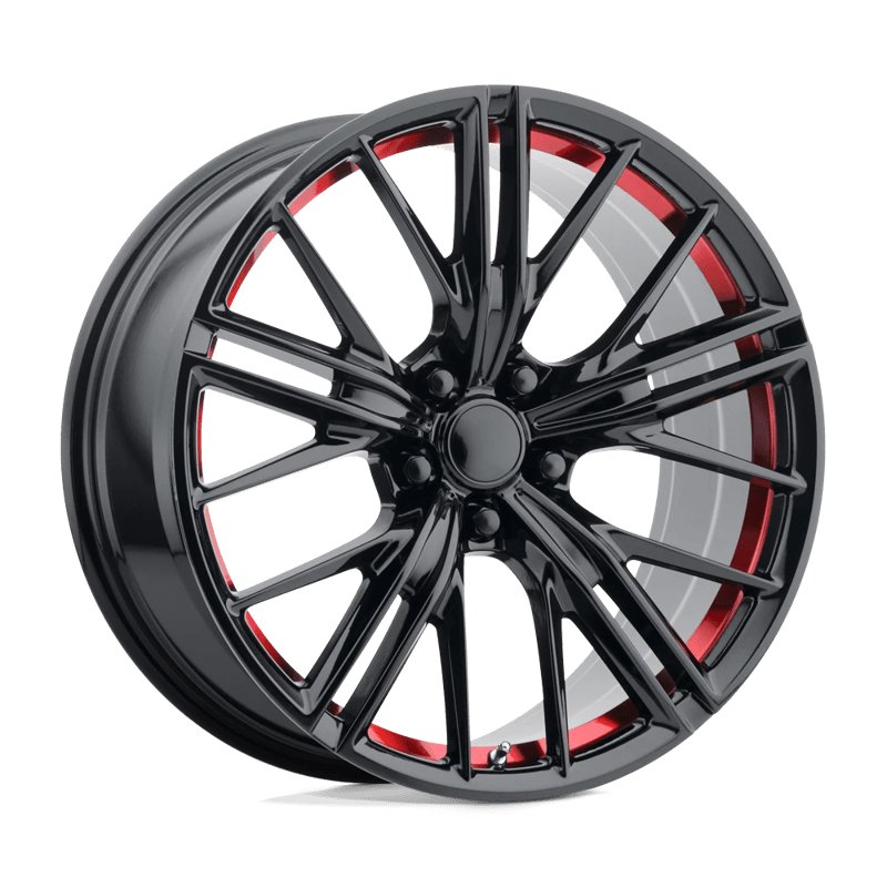 Performance Replicas | PR194 20x10.0 ET23 - GLOSS BLACK RED MACHINED