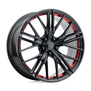 Performance Replicas | PR194 20x10.0 ET35 - GLOSS BLACK RED MACHINED