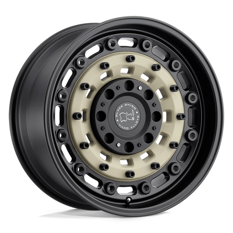 Black Rhino Hard Alloys | ARSENAL 20x8.5 ET30 - SAND ON BLACK