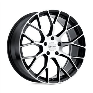 Petrol | P2B 20x8.5 ET40 - GLOSS BLACK W/ MACHINED FACE