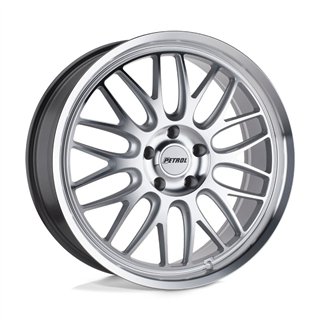 Petrol | P4C 20x8.5 ET40 - SILVER W/ MACHINED FACE & LIP