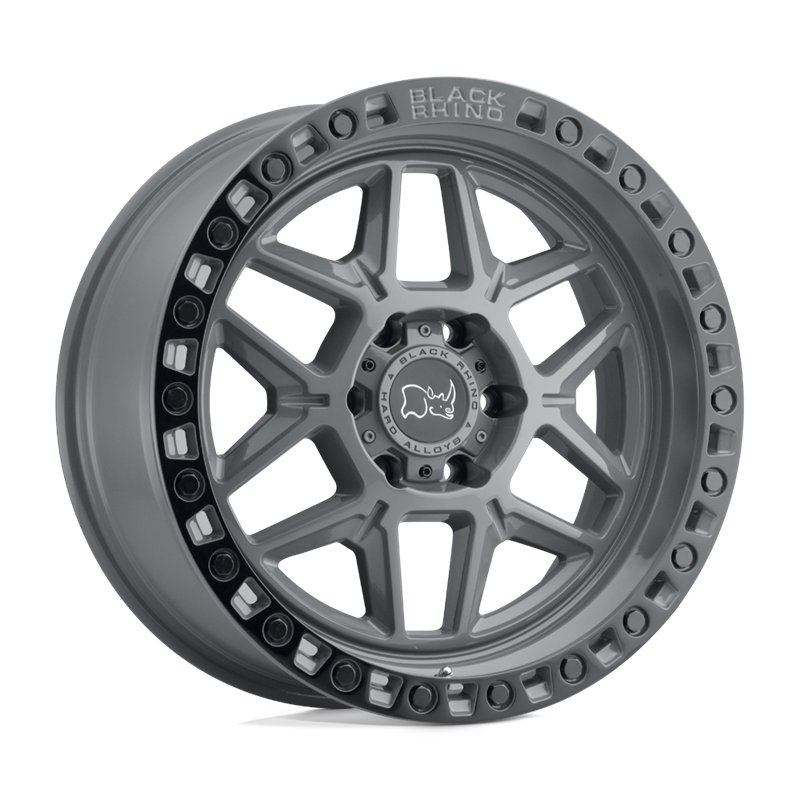 Black Rhino Hard Alloys | KELSO 20x9.0 ET12 - BATTLESHIP GRAY W/ BLACK RING