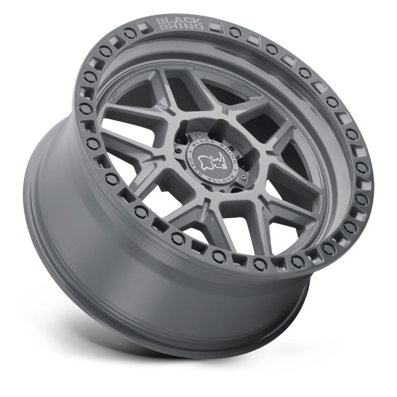 Black Rhino Hard Alloys | KELSO 20x9.0 ET12 - BATTLESHIP GRAY W/ BLACK RING