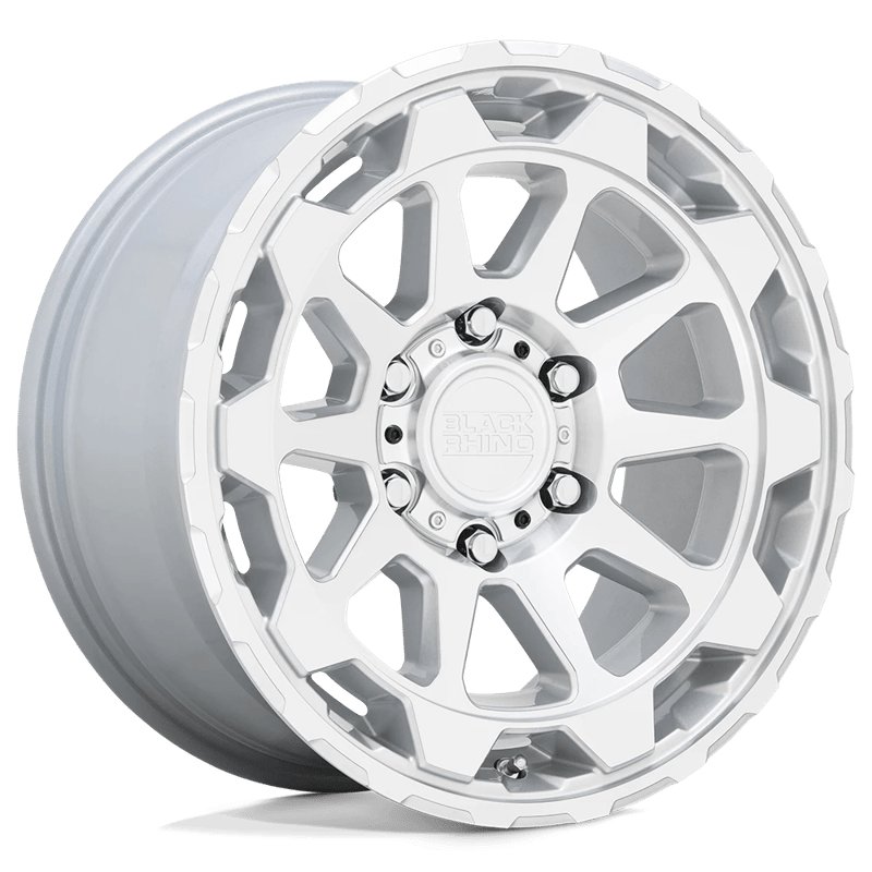 Black Rhino Hard Alloys | ROTOR 20x9.0 ET2 - GLOSS SILVER W/ MIRROR CUT FACE