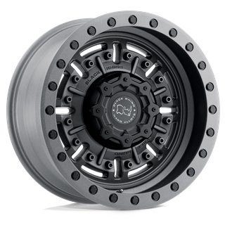 Black Rhino Hard Alloys | ABRAMS 20x9.5 ET-18 - TEXTURED MATTE GUNMETAL